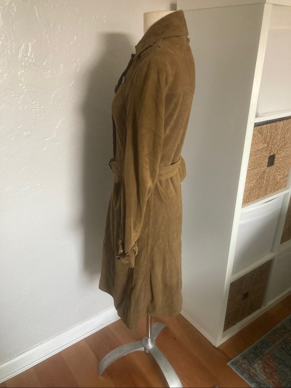 Rebecca Minkoff ‘Amis’ Double-Breasted Suede Trench Coat (XXS) - Picture 5 of 10
